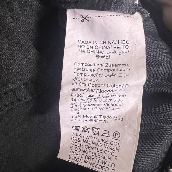 NWT Dazy Women's Black Wide Leg Jeans Boho Elastic Waistband Sz XL - Picture 9 of 15